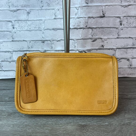 Vintage Coach Chunky Case Yellow,  Rare - Picture 1 of 6